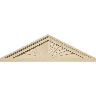Peaked Cap Signature Urethane Pediment, Primed Tan