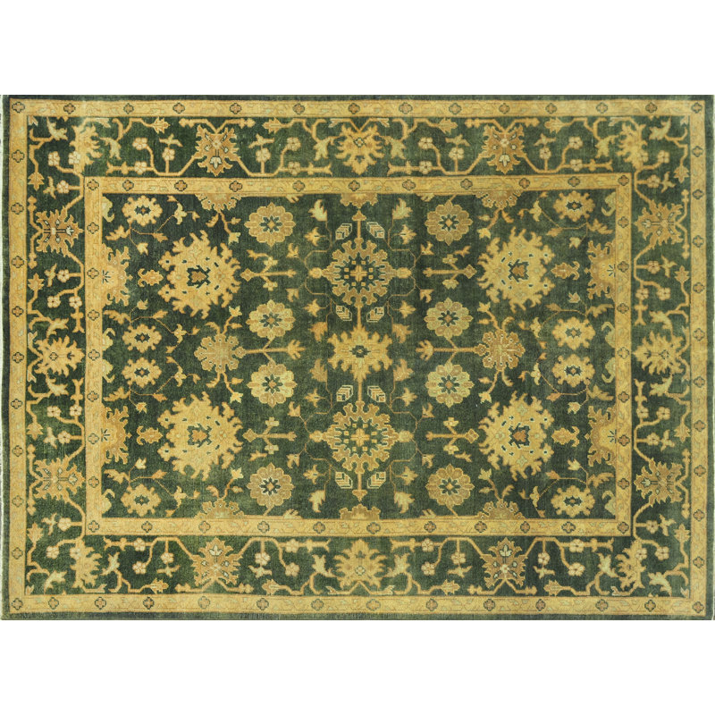 Kirtley Wool Oriental Indoor Rug, Rectangle 9'6" x 13'6"