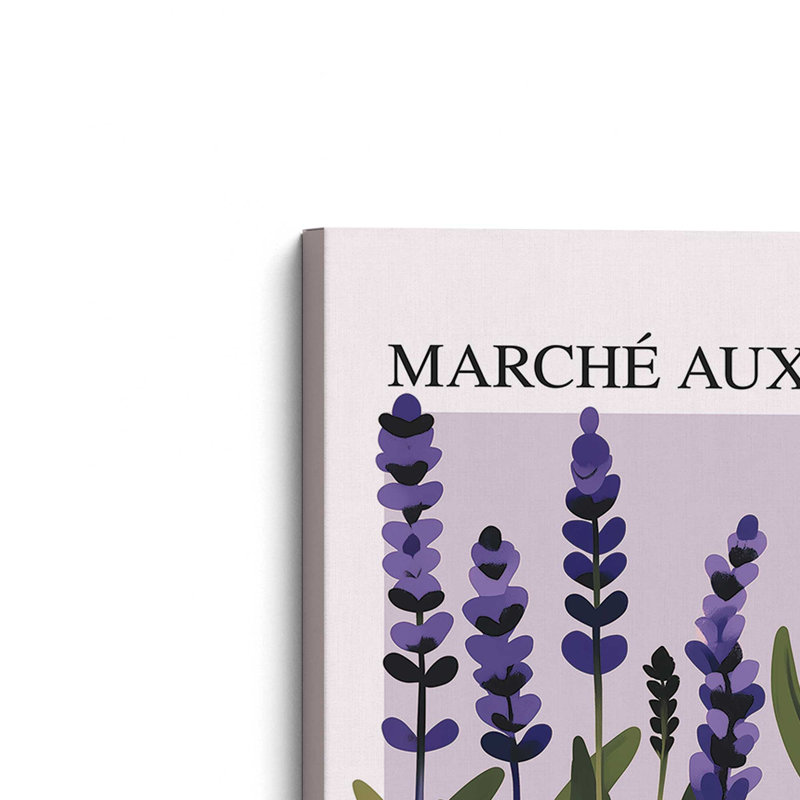 Marché aux fleurs de Provence, Toile tendue, H 18 po x l 12 po