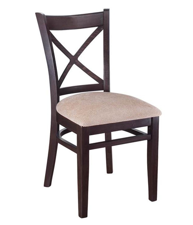 Gambrel 18'' H Upholstered Beech Side Chair, Walnut