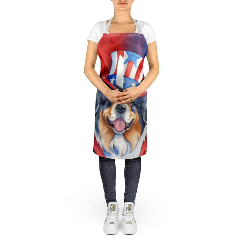 Patriotic American Apron, Tibetan Mastiff