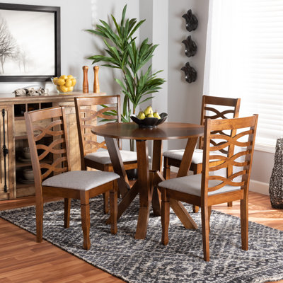 4 - Person Solid Wood Solid Wood Top Pedestal Dining Set