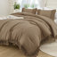 Ensemble d'édredon taupe Andency pour très grand lit, ensembles d'édredon 3 pièces Boho Tassel pour lit très grand, ensemble de literie à franges moelleuses toutes saisons (édredon 104 x 90 po et 2 taies d'oreiller)-124609991-124609996