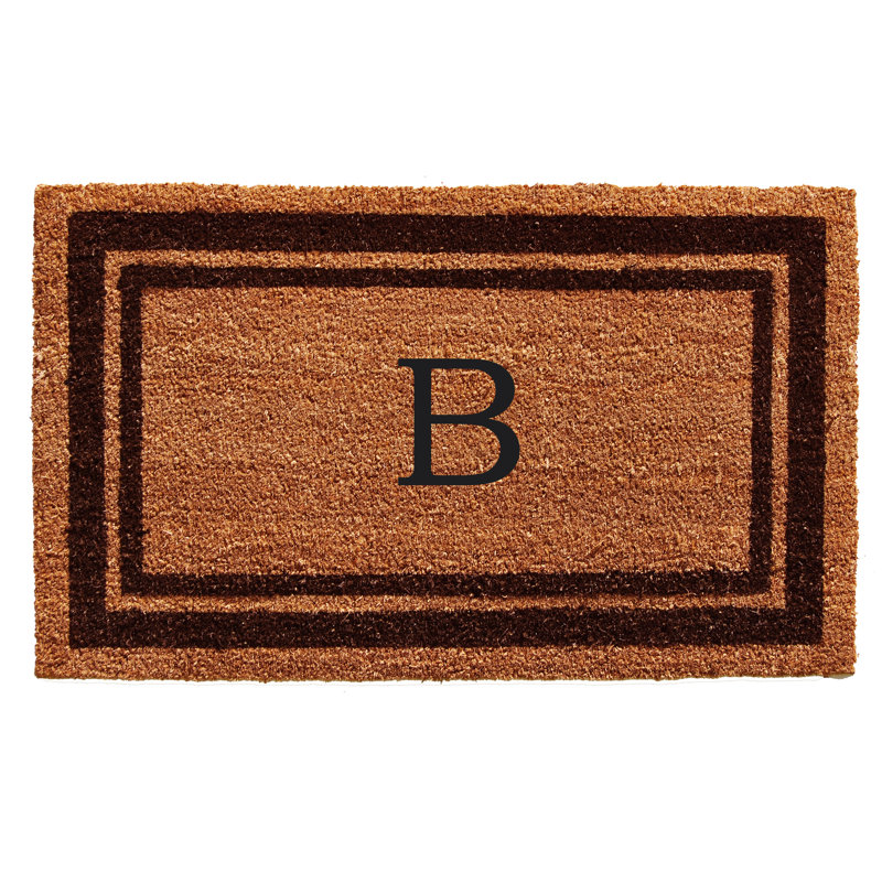 Tapis d'entrée antidérapant Stortz, B, Rectangle 2 pi x 3 pi, Brun foncé / brun