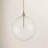 Jeanna 1-Light Pendant in Brass-1583914050