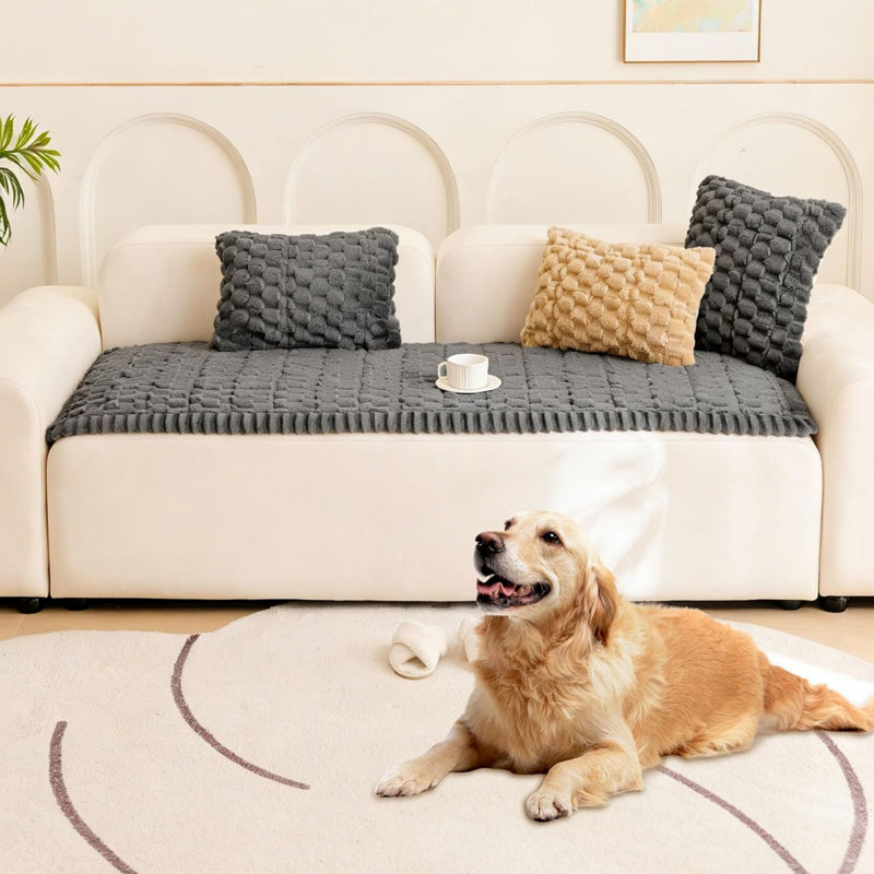 Fabric Box Cushion Sofa Slipcover