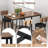 Bar Table Set With 4 Bar Stools PU Soft Seat-1128621528