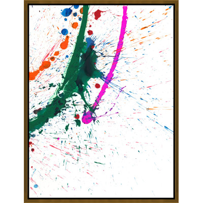 "Splash of Fun IV" par Danielle Davis - peinture sur toile avec cadre flottant