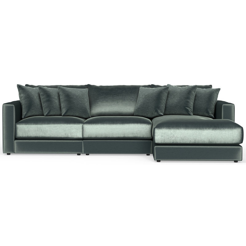 Canapé modulaire 3 pièces Nyrie, Polyester vert