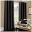 Luxury Faux Silk Lined Eyelet Curtains Pair - Elegant Window Drapes with Solid Colour Finish for Living Room Bedroom Dining Room Home Décor-126391881-126391892