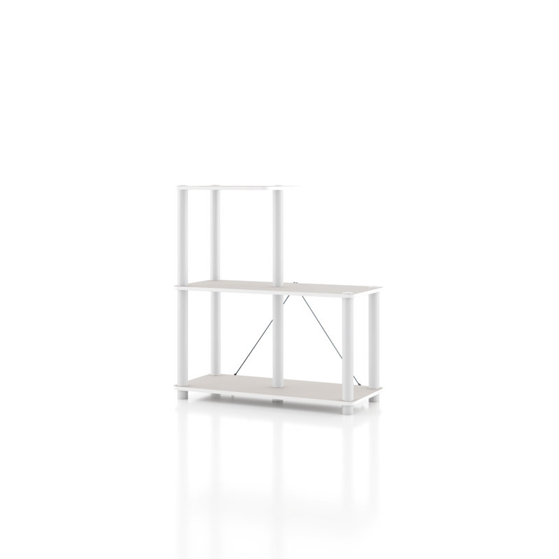 Étagère de rangement Terzenbach, (3 tablettes) H 30,11 po x l 27,55 po x P 12 po, Gris taupe