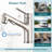 Pull Out Single Hole Bathroom Sink Faucet With Metal Pop Up Drain-107307754