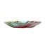  Solar LED Floral Cardinal Glass Bird Bath with Stand - Cardinal