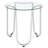 Chrome 2-piece Round Coffee Table Set