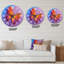 Portrait de papillon en multicolore I - horloge murale moderne-59913271