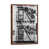 Classic Brown Wood Floater Framed