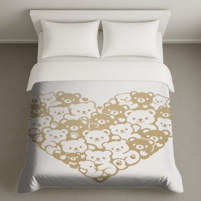 Heart Shaped Teddy Bears Duvet Covers