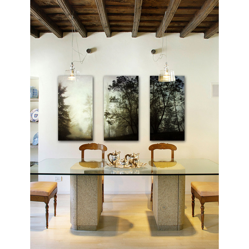« brumey triptyque », reproduction d’art sur toile tendue, 24 po x 36 po