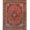 Azerbaijan Hand Knotted Wool Floral Area Rug in Rust/Navy