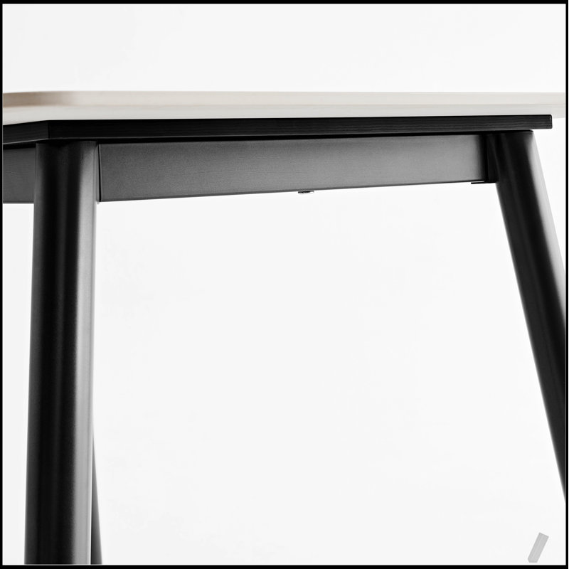 Large Rectangular Stone Dining Table with Strong Metal Base, Perfect for Modern Kitchens and Elegant Dining Rooms