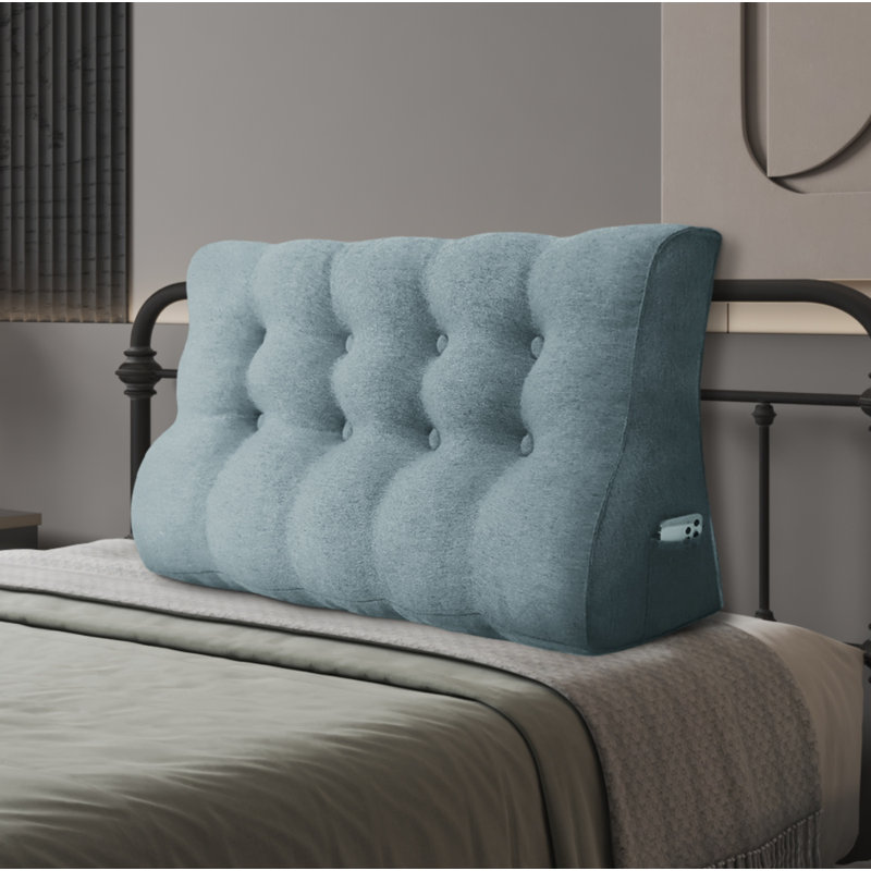 Repose-tête de lit confortable, Lit double, Gris