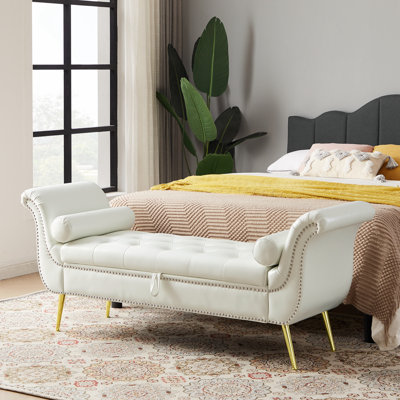 Banc de rangement rabattable