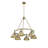 Felda 6 - Light Steel Dimmable Cone Chandelier-99998912-99998913