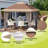 Pop Up Canopy Tent with Mosquito Netting, Outdoor Waterproof UV Shelter, Adjustable Height Gazebo, Wheeled Carry Bag, Portable Event Tent for Garden, Backyard, Deck, Parties-127220582-127220583