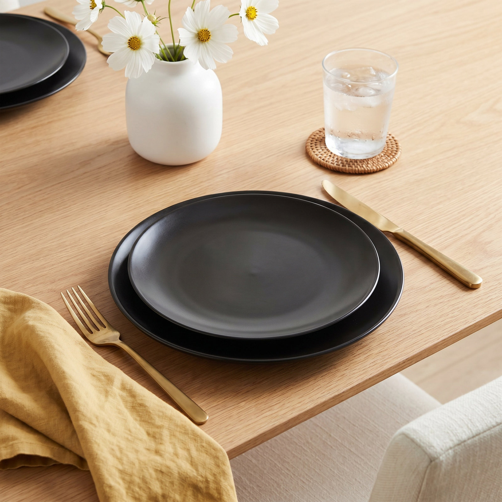 10" Dinner Plate, Black