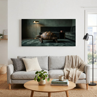 Turtle Living, reproduction d'art sur toile, ensemble de 1