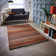 Tarren Handwoven Wool Orange/Grey Striped Area Rug