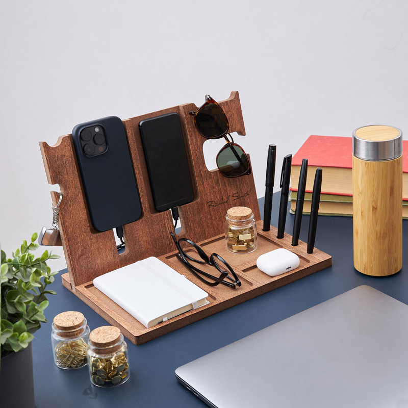 Wood Desk Organiser, Yes