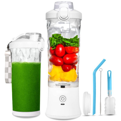 Portable Blender, Personal Size Blender For Shakes And Smoothies With 6 Blades Mini Blender 20 Oz For Kitchen,Home,Travel(White) -  ColorLife, DPB0BL6Z5722