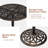 Athanasia 27.5" W Round Patio Bar Table with Aluminum Top