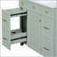 Ensemble de meuble-lavabo vert 36 "avec lavabo