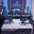 Eureka Ergonomic Music Sensing RGB LED Glass Gaming Desk