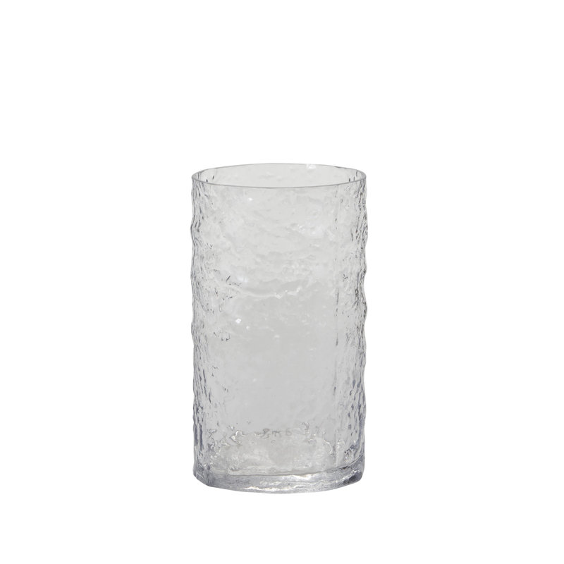 Elosie Handmade Glass Table Vase, 8" H x 4.5" W x 4.5" D