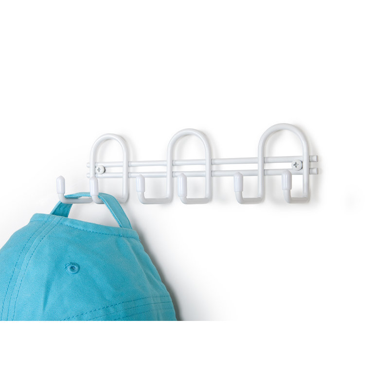 Jacqueze Steel Wall 6 - Hook Wall Mounted Coat Rack