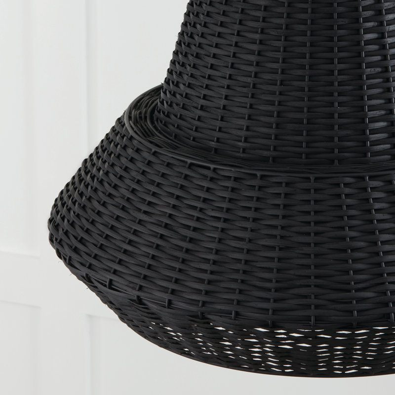 Luminaire suspendu géométrique à 4 lumières, Noir