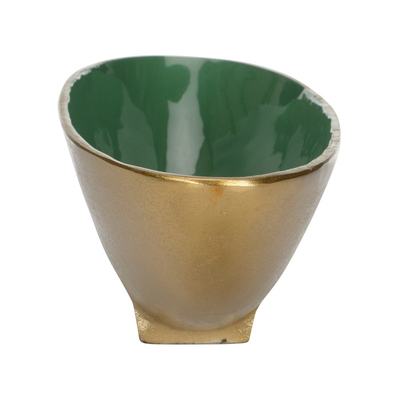 Emerald Oval Bowl - Small, 4.5" H x 17.25" W x 5.5" D