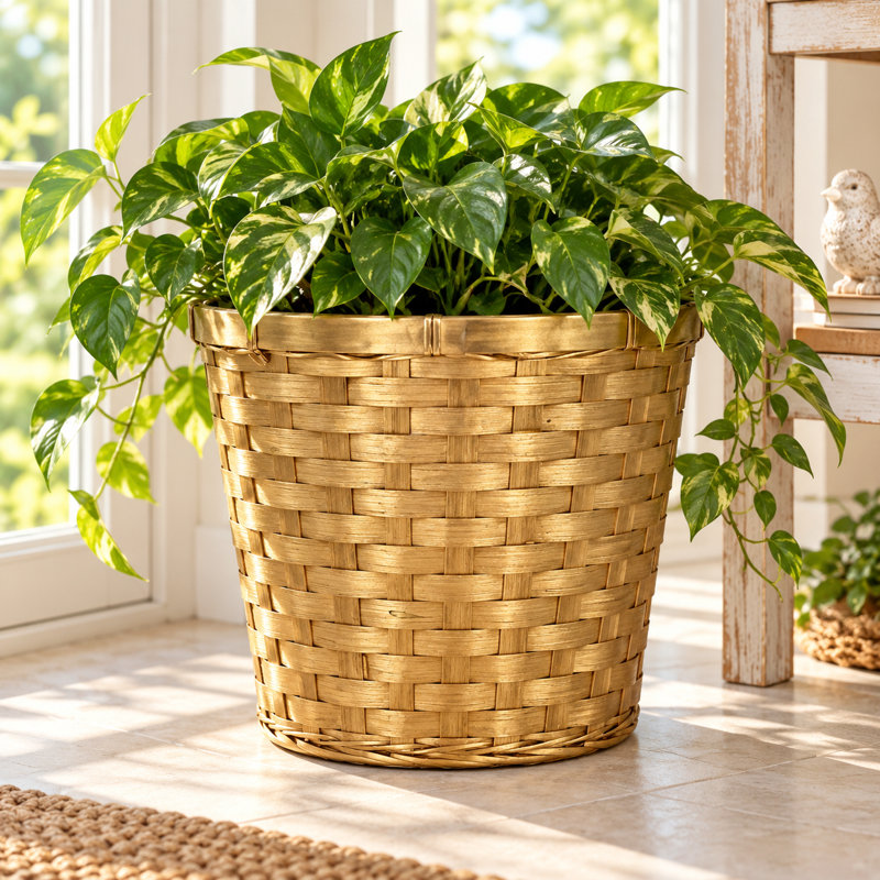 Metallic Gold Basket