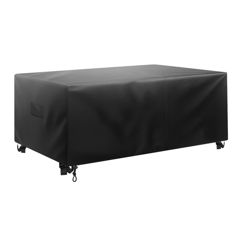 Housse de protection pour meubles de patio robuste et imperméable 126 po - Protecteur de table et de canapé d'extérieur résistant aux rayons UV avec sangles coupe-vent