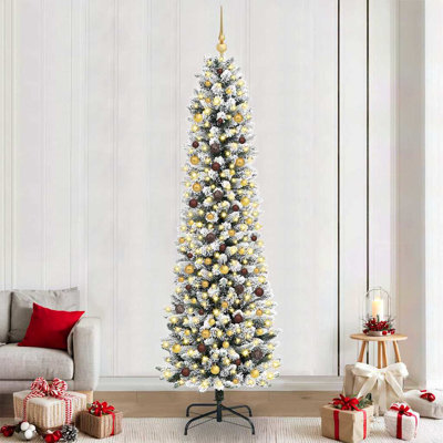 7.87' H Lighted Artificial Christmas Tree