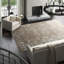 Rayon Geometric Area Rug in Camel/Brown