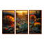 «Succulent Desert Cactus Field Burning Sunset» - ensemble d'art mural succulent-2074678119-2070430352