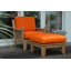 Luxe Outdoor Teak Armless Lounge Chair