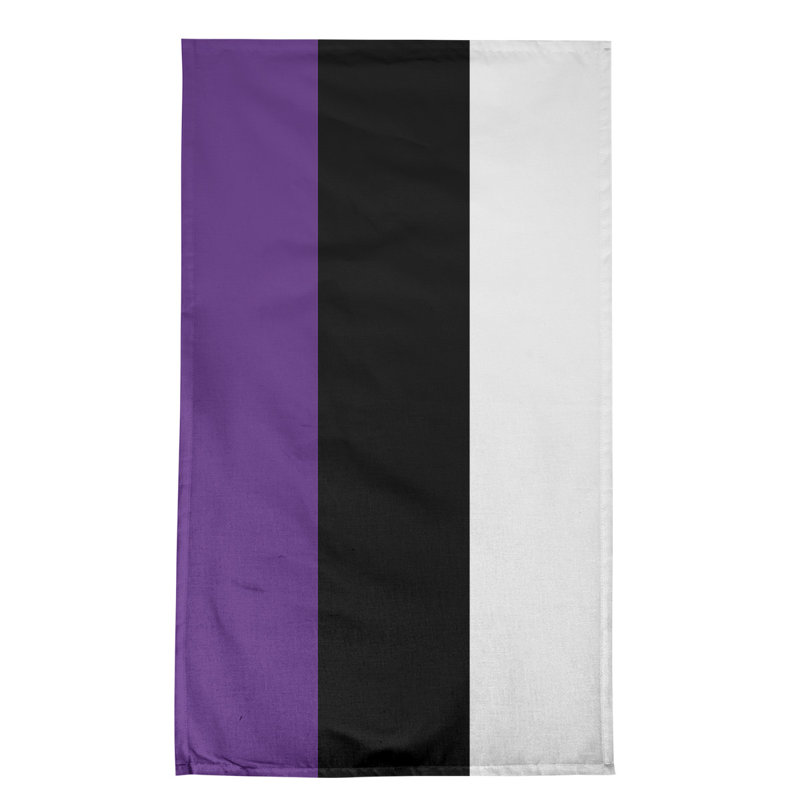Tea Towel Kitchen Towel, Cotton, Purple/Black/White