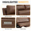Fauteuil inclinable en cuir 44 po à triple puissance avec appui-tête réglable sans gravité et port USB intégré-408256632