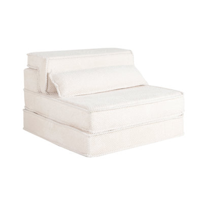 Compression Mahjong Sofa,Convertible Floor Sofa Bed,Diy Boneless Modular Sectional Sofa,No Assembly Required,Circle Fleece Fabric,Oversized Single Sofa With 1 Pillow