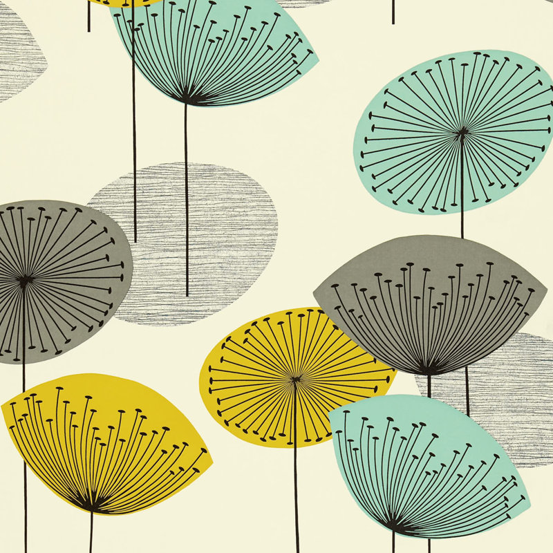 Dandelion Clocks 10.05m x 52cm Wallpaper Roll, Yellow